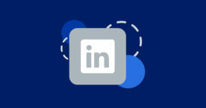 gray square logo icon with the letters i, n for linkedin.