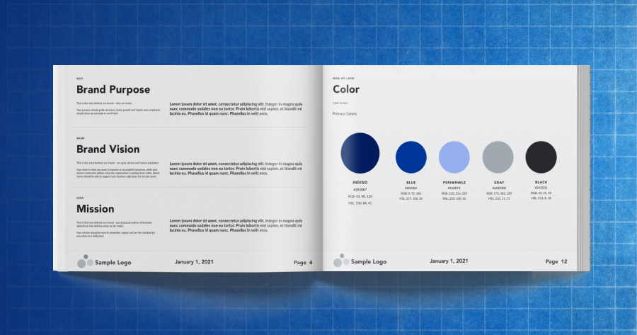 Take Your Brand to the Next Level with Our Brand Guide Template ...